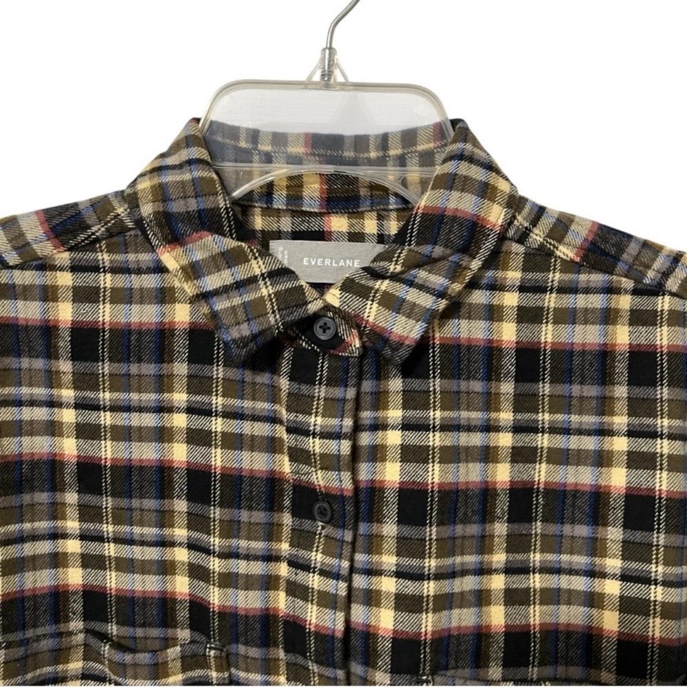 Everlane Oversized Plaid Boxy Flannel Shirt Size Medium New - Picture 8 of 12